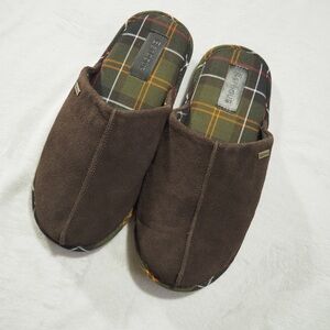 NWOT Barbour Brown Plaid Men's Slip-On Loafers